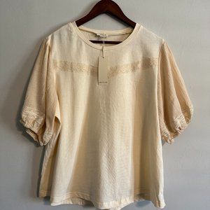 Roolee T-Shirt with Lace Details - NWT